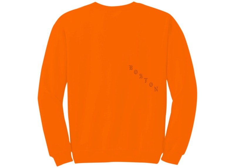 Kanye West Boston Pablo Pop-Up Perfect Crewneck Safety Orange