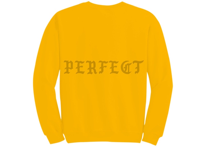Kanye West Cape Town Pablo Pop-Up Perfect Crewneck Gold