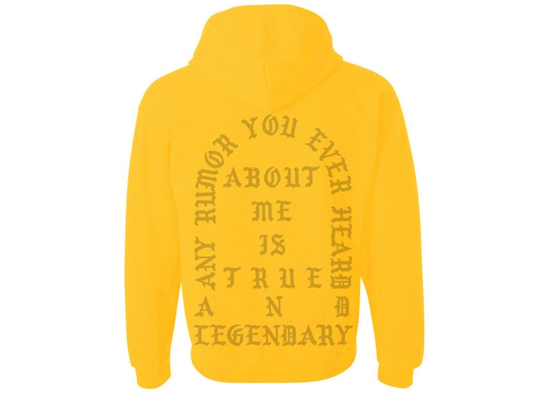 Kanye West Cape Town Pablo Pop-Up True And Legendary Hoodie Gold