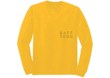 Kanye West Cape Town Pablo Pop-Up We Young And We Alive L/S Tee Gold