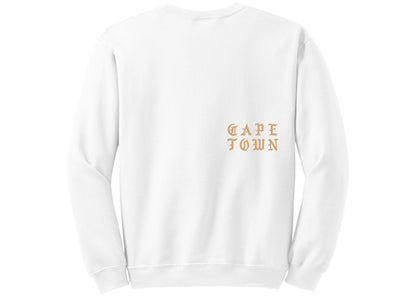 Kanye West Cape Town Pablo Pop-Up Who Your Real Friends Crewneck White