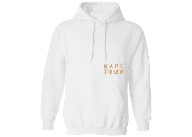 Kanye West Cape Town Pablo Pop-Up Woke Up And Felt The Vibe Hoodie White