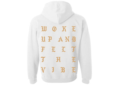 Kanye West Cape Town Pablo Pop-Up Woke Up And Felt The Vibe Hoodie White