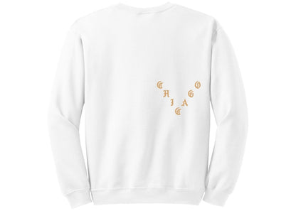 Kanye West Chicago Pablo Pop-Up Who Your Real Friends Crewneck White