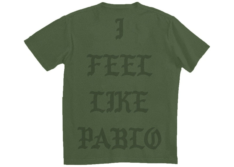 Kanye West Dallas Pablo Pop-Up I Feel Like Pablo T-shirt Military Green