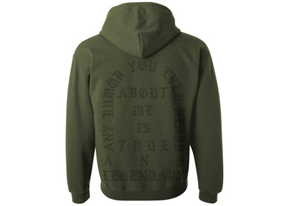 Kanye West Dallas Pablo Pop-Up True And Legendary Hoodie Military Green
