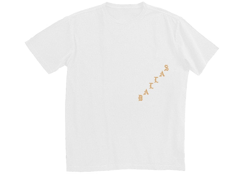 Kanye West Dallas Pablo Pop-Up Ultralight Beam T-shirt White