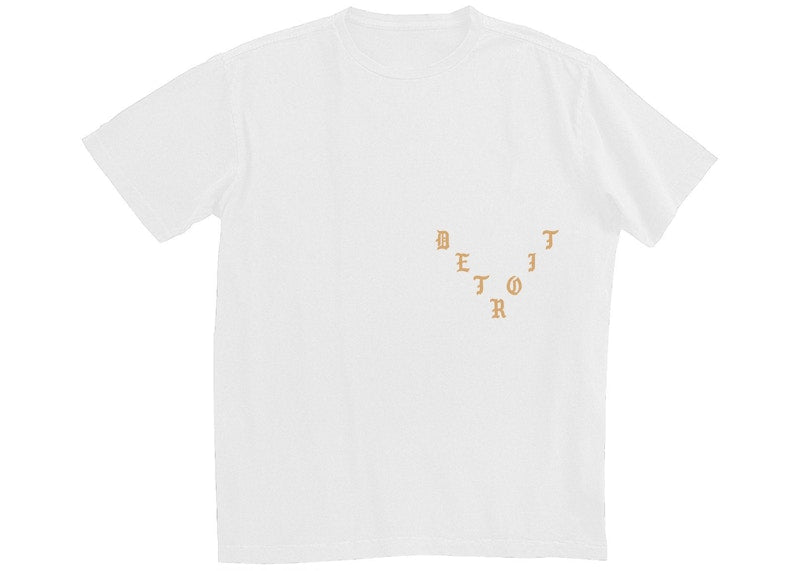 Kanye West Detroit Pablo Pop-Up Ultralight Beam T-shirt White