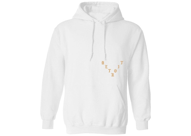 Kanye West Detroit Pablo Pop-Up Woke Up And Felt The Vibe Hoodie White