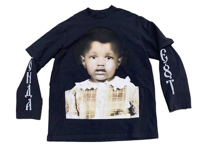 Kanye West Donda Chicago Listening Event House Layered Longsleeve Black