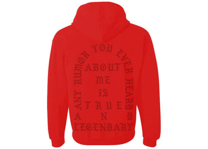 Kanye West Houston Pablo Pop-Up True And Legendary Hoodie Red