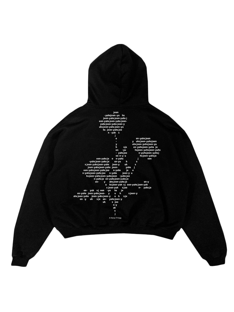 Kanye West Jeen-Yuhs FLWR Hoodie Black