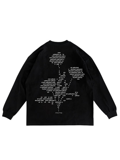 Kanye West Jeen-Yuhs FLWR L/S T-shirt Black
