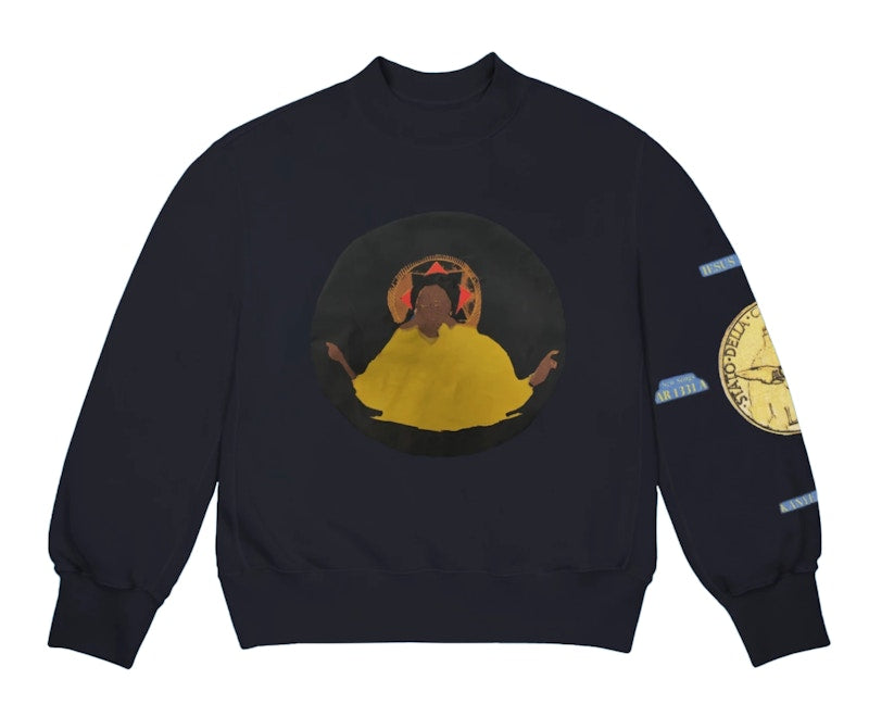 Kanye West Jesus Is King Detroit Crewneck Navy