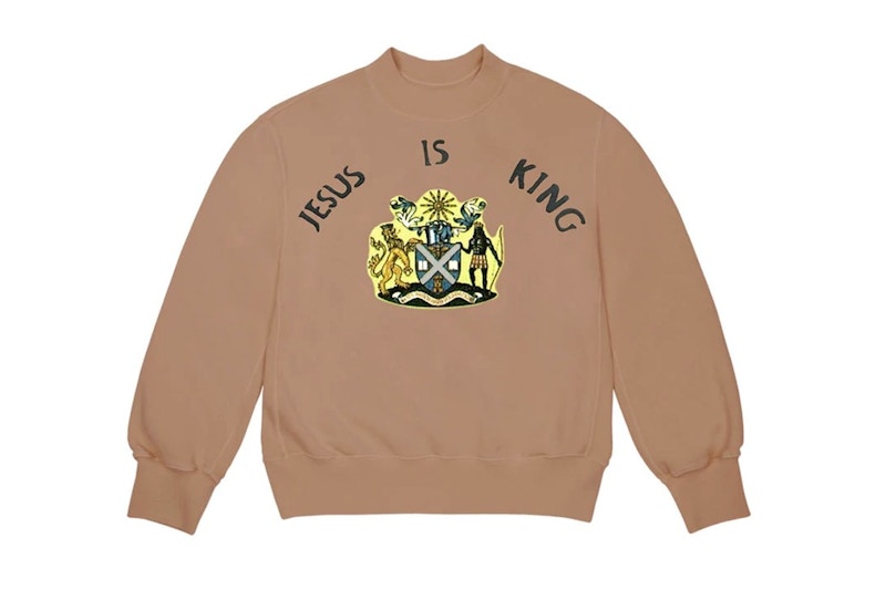 Kanye West Jesus Is King Jamaica Seal Crewneck Brown