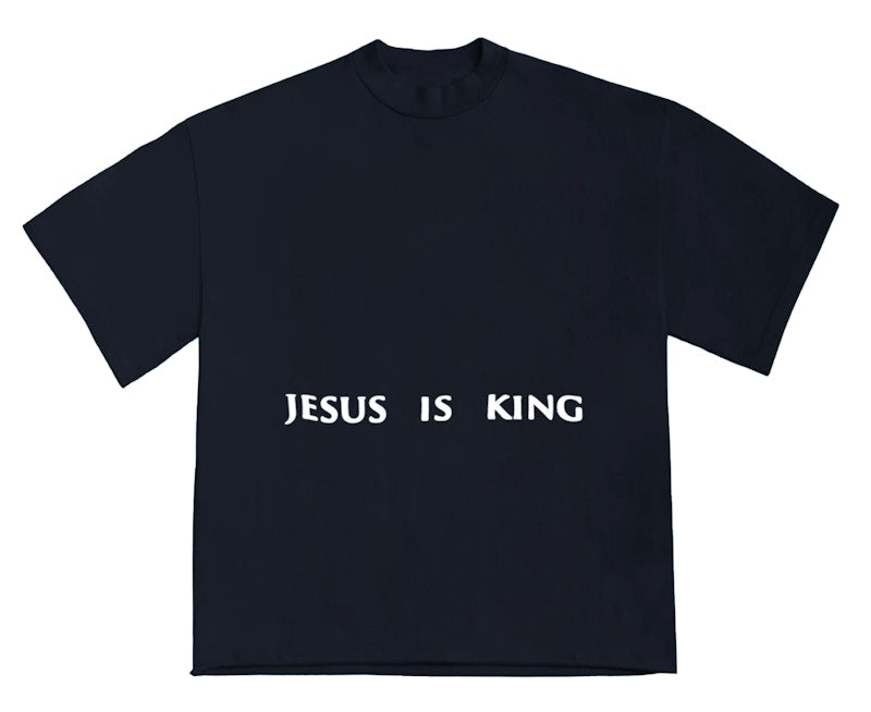 Kanye West Jesus Is King Painting T Shirt Navy