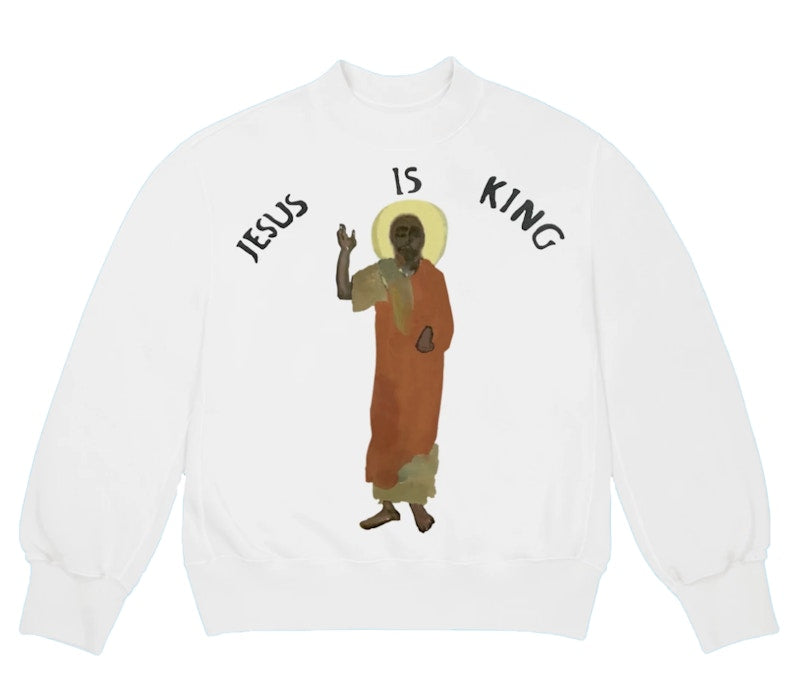 Kanye West Jesus Is King Crewneck White