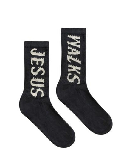 Kanye West Jesus Walks Socks (2 Pack) Bone Soot
