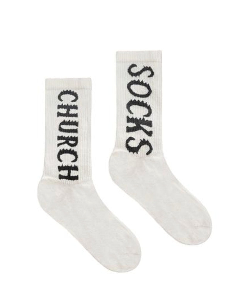 Kanye West Jesus Walks Socks (2 Pack) Bone Soot