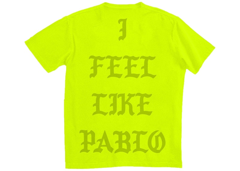 Kanye West Las Vegas Pablo Pop-Up I Feel Like Pablo T-shirt Safety Green