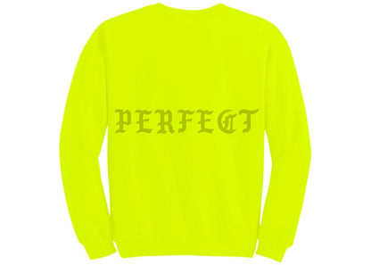 Kanye West Las Vegas Pablo Pop-Up Perfect Crewneck Safety Green
