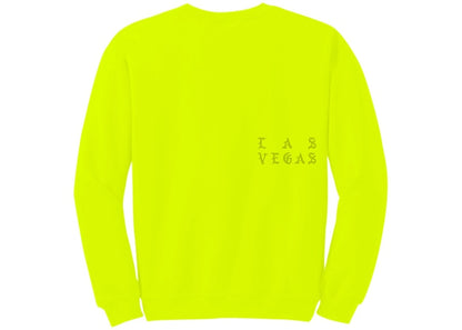 Kanye West Las Vegas Pablo Pop-Up Perfect Crewneck Safety Green