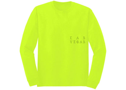 Kanye West Las Vegas Pablo Pop-Up We Young And We Alive L/S Tee Safety Green