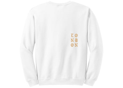 Kanye West London Pablo Pop-Up Who Your Real Friends Crewneck White