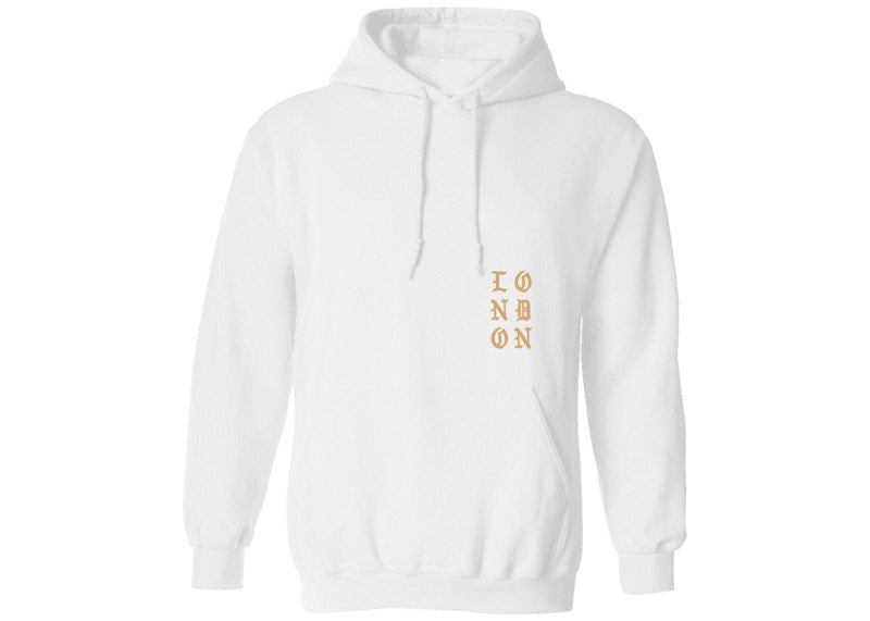 Kanye West London Pablo Pop-Up Woke Up And Felt The Vibe Hoodie White