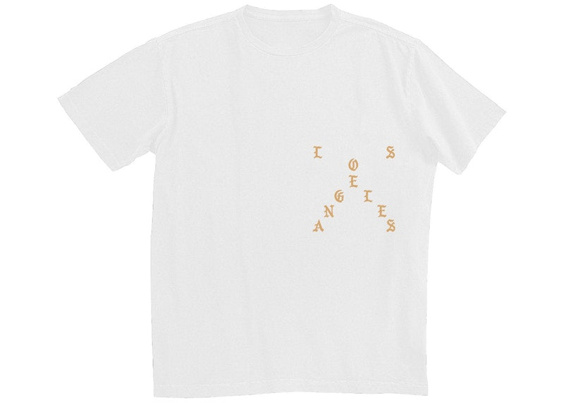 Kanye West Los Angeles Pablo Pop-Up Ultralight Beam T-shirt White