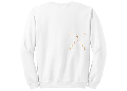 Kanye West Los Angeles Pablo Pop-Up Who Your Real Friends Crewneck White