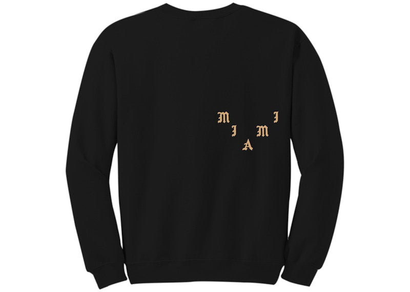 Kanye West Miami Pablo Pop-Up Perfect Crewneck Black