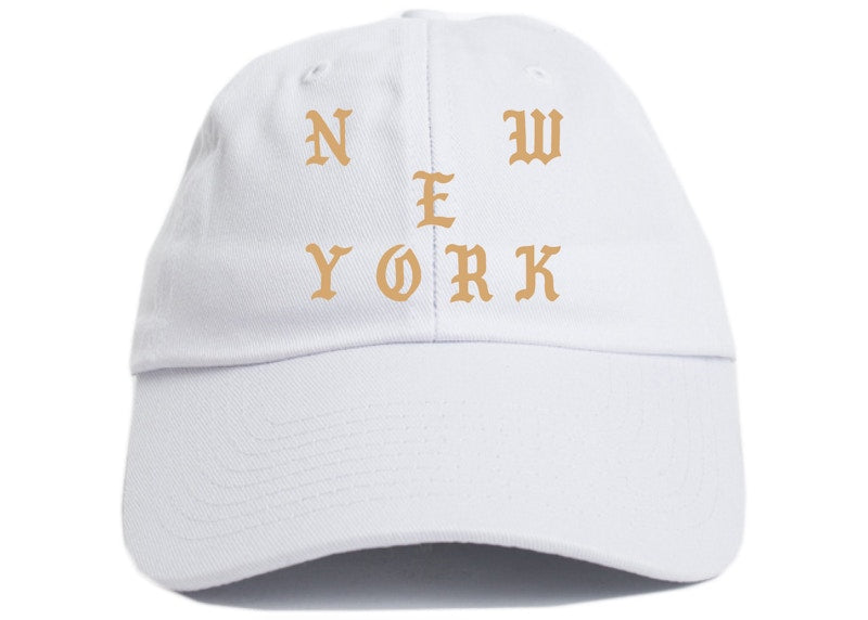 Kanye West New York Pablo Pop-Up Hat White