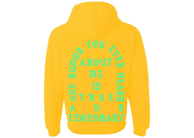 Kanye West Philadelphia Pablo Pop-Up True And Legendary Hoodie Gold