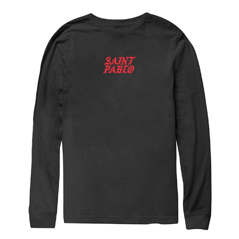 Kanye West Saint Pablo Kim Tennis Longsleeve T-Shirt Black