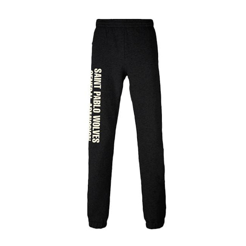 Kanye West Saint Pablo Wolves Sweatpants Black