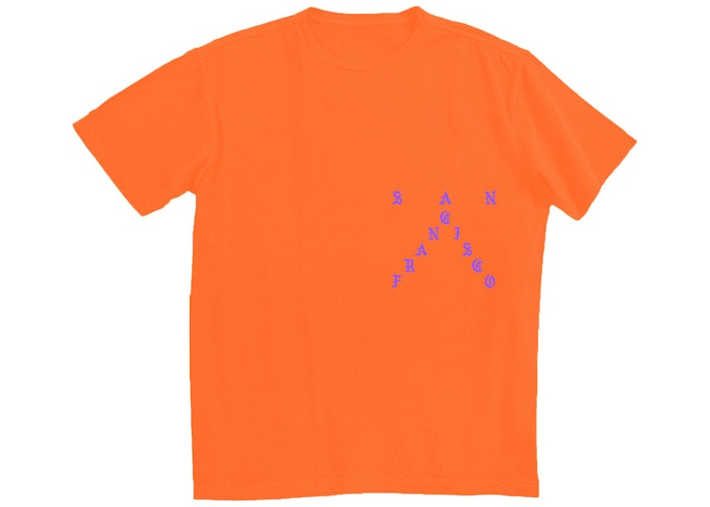 Kanye West San Francisco Pablo Pop-Up I Feel Like Pablo T-shirt Orange