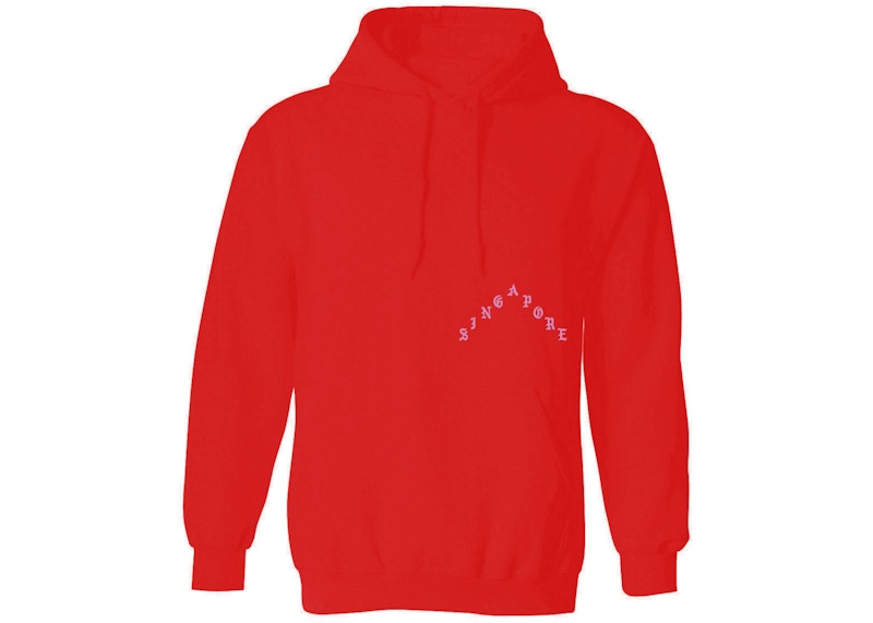 Kanye West Singapore Pablo Pop-Up True And Legendary Hoodie Red