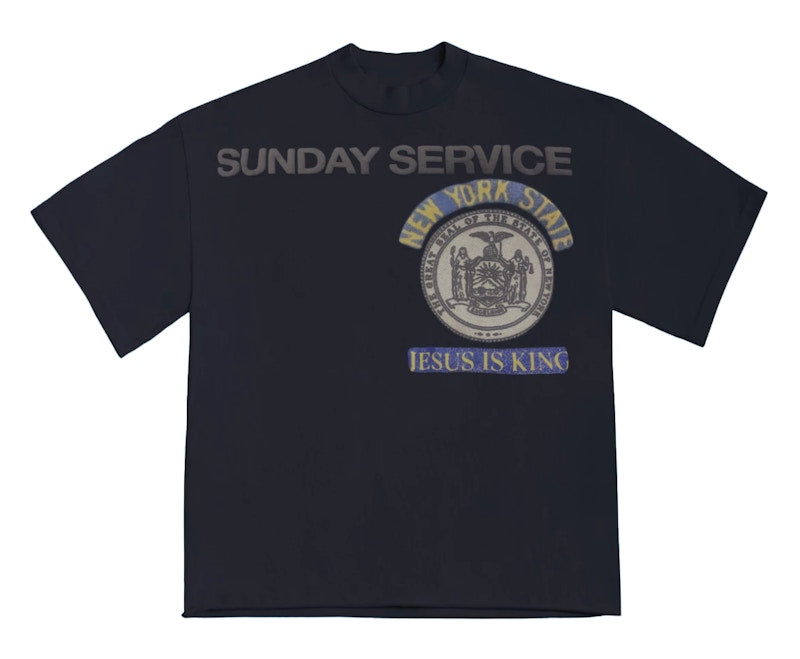 Kanye West Sunday Service New York I T Shirt Navy