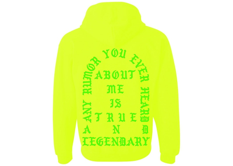 Kanye West Sydney Pablo Pop-Up True And Legendary Hoodie Safety Green