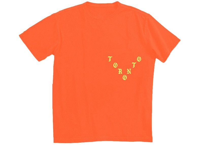 Kanye West Toronto Pablo Pop-Up I Feel Like Pablo T-shirt Safety Orange