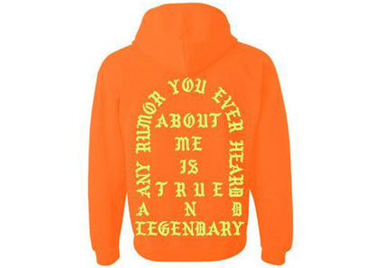 Kanye West Toronto Pablo Pop-Up True And Legendary Hoodie Safety Orange
