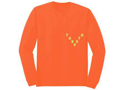 Kanye West Toronto Pablo Pop-Up We Young And We Alive L/S Tee Safety Orange
