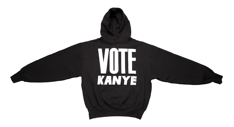 Kanye West Vote Kanye Hoodie Black