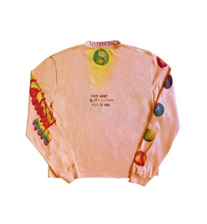 Kanye West Wyoming KKW Long Sleve T-shirt Pink