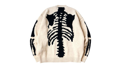 Kapital 5G Wool Bone Crewneck Sweater Natural