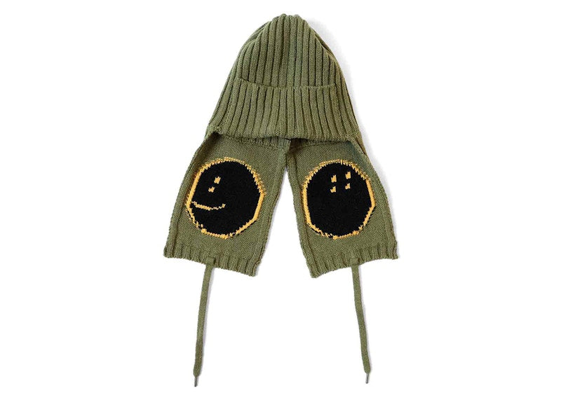 Kapital 5G Wool Profile Rainbowy Gale Short Cap Green