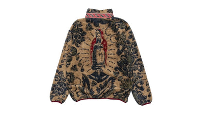 Kapital DAMASK VirginMary Fleece Zip Blouson Beige