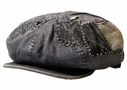 Kapital Dixie Factory 14oz Denim Casquette Hat Black/Natural
