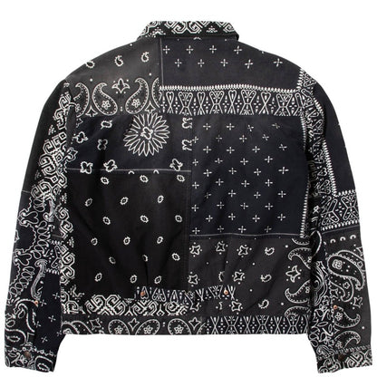 Kapital Flannel Reversible Bandana 1st Jacket Black/Khaki
